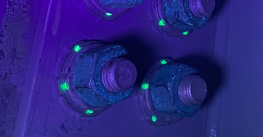 ViewTite® DTIs glowing under UV light